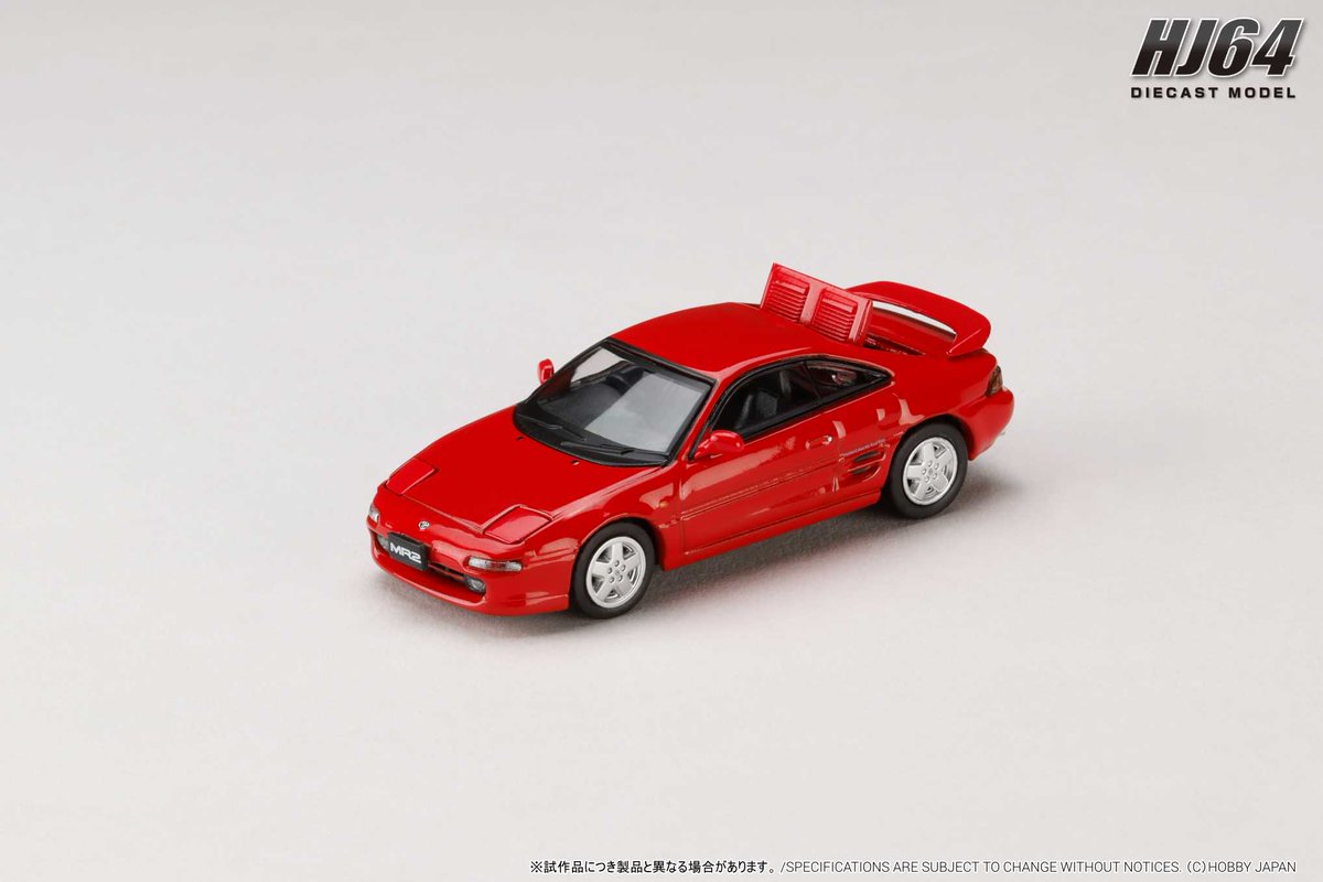 1/64 Toyota MR2 (SW20) GT-S 1996 □2-Colors □発売予定: 2026年8月