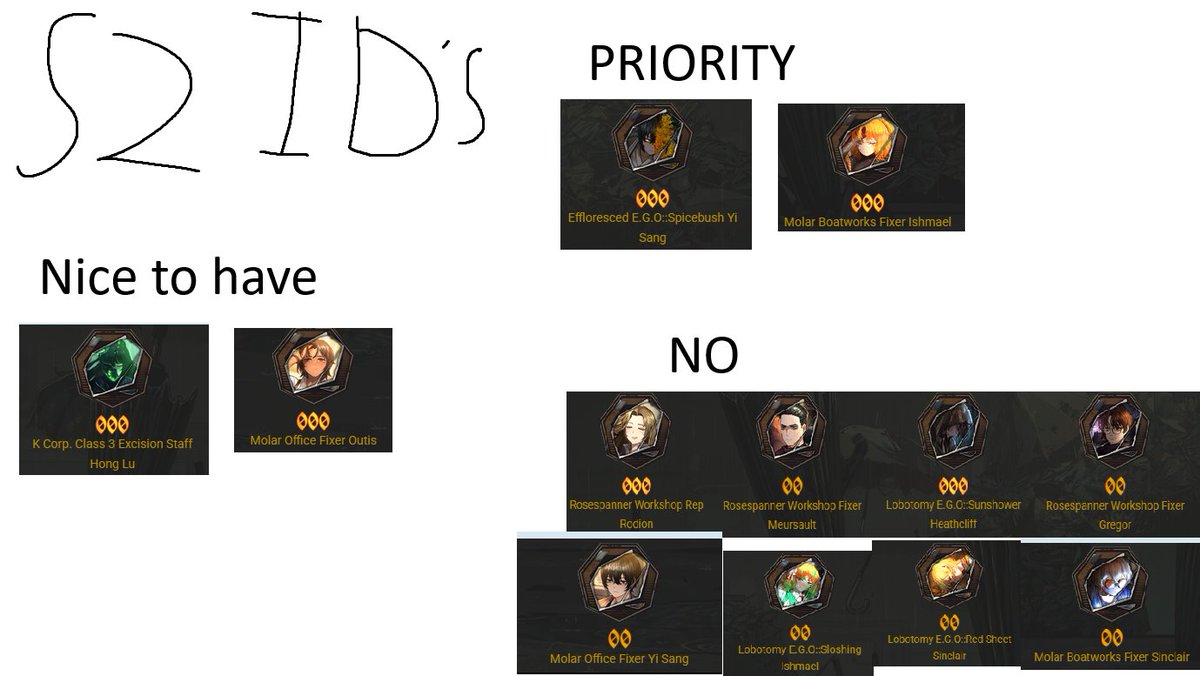 Kliffoth_VT's tweet photo. Are you a new player, curious about what to spend your Season 1/2/3/ 3rd Anniversary Ticket on?

Consult this lovely set of infographics I've put together!

Happy to explain my reasoning below! https://t.co/FWbGAqeq8J
