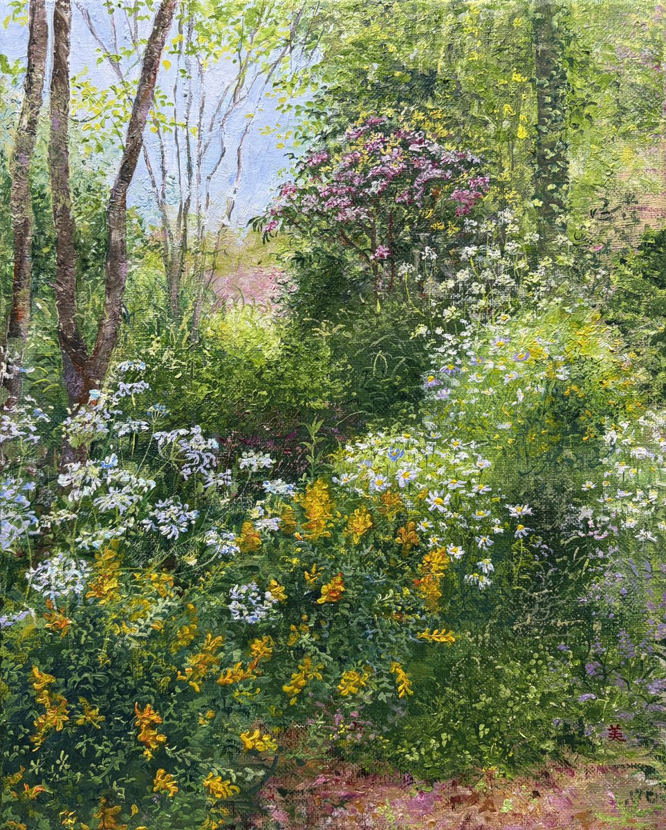 今日の油絵 微調整🌸🌼❁