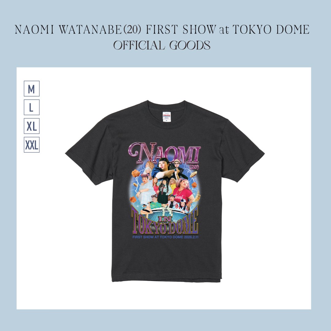 🩵明日まで🩵 #渡辺直美20東京ドーム オフィシャルグッズで、 特にご