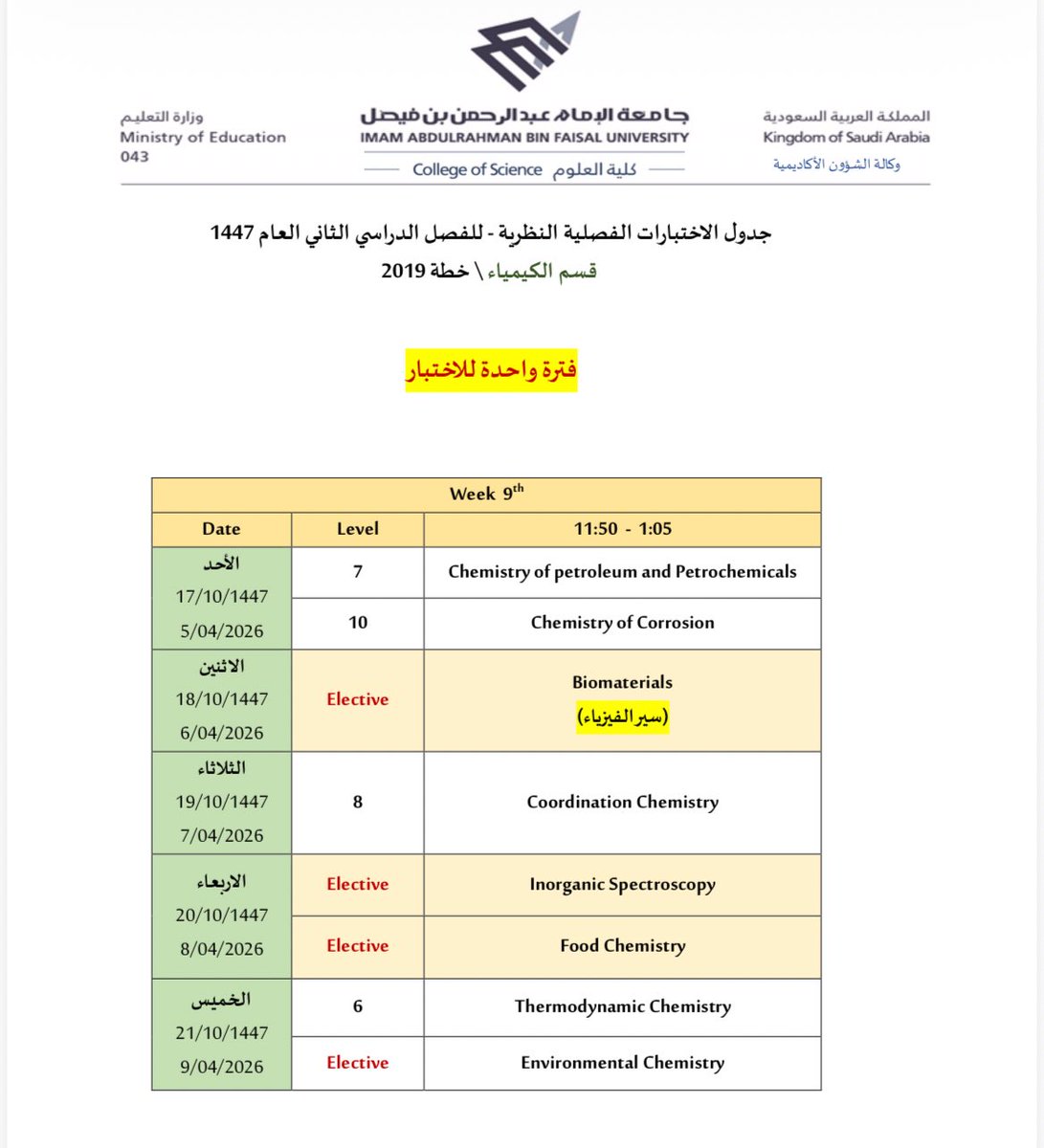 وكالة الشؤون الأكاديمية بكلية العلوم tweet media
