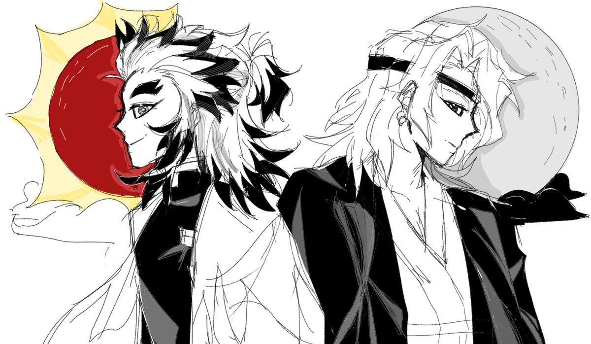 HESTIA791744's tweet photo. ☀️🌙
#鬼灭之刃 #宇炼 #💎🔥 https://t.co/dm0afQKrA4