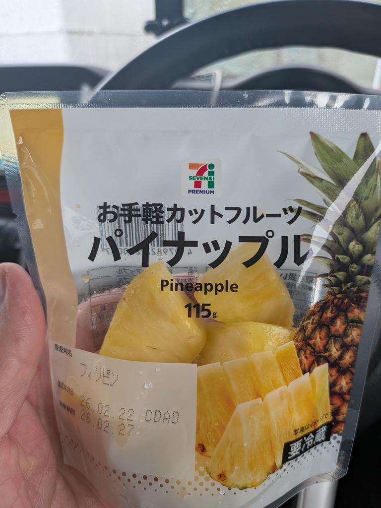 2月25日 備忘録1138日目 目標1,800kcal以内 朝⇒パイナップル 54kcal