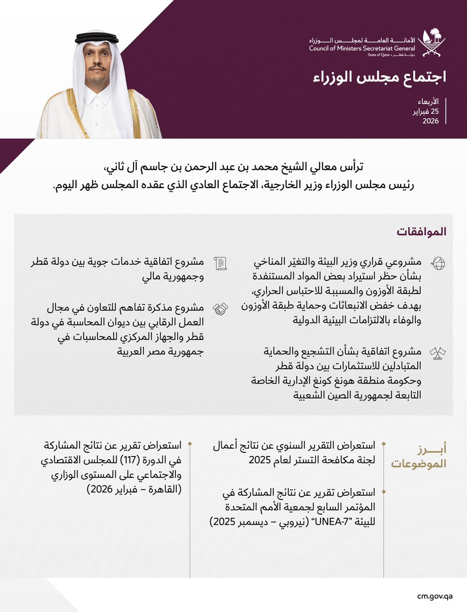 الأمانة العامة لمجلس الوزراء tweet media