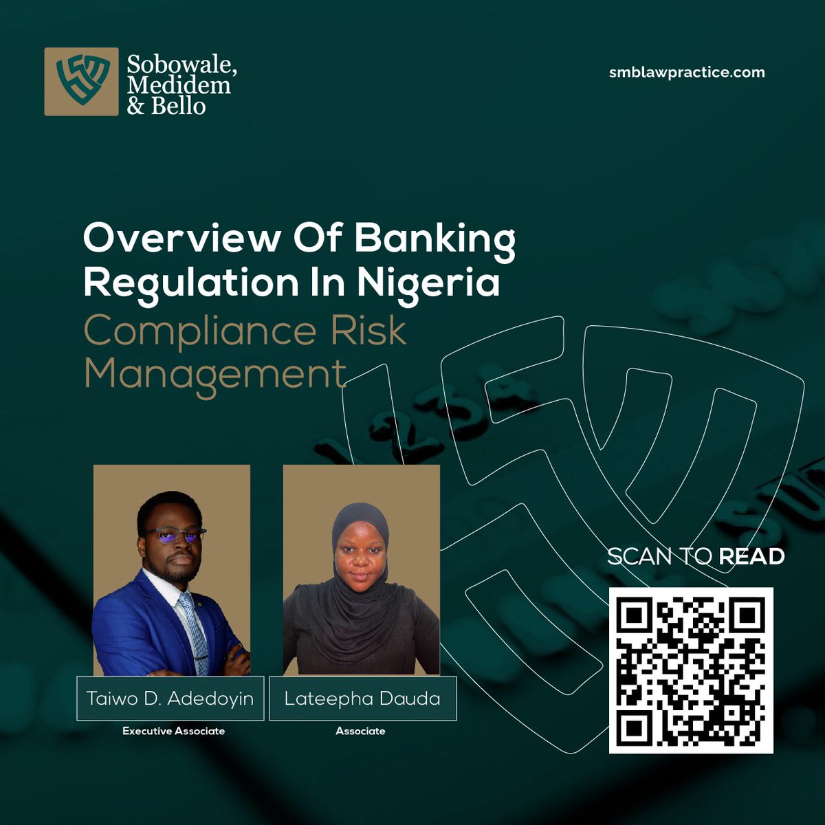smblawpractice's tweet photo. Behind every headline on recapitalisation, licence revocations, and regulatory fines is a simple question Are Nigerian banks prepared for what’s next?

Regulation defines how banks manage risk, protect customers, and sustain trust.

For more detailed information, 
Link in bio. https://t.co/Rby9vK8afw
