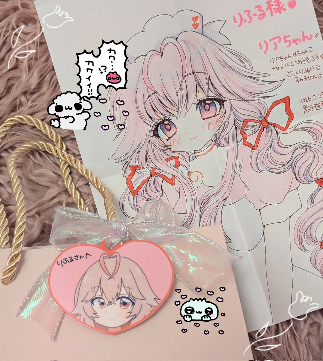 CC福岡おつかれさまでした!
素敵な差し入れを本当にありがとうございます😭♡お菓子などは売り子さんと一緒に食べます🙏✨️
イラストも最高に可愛くて、お手紙もめちゃめちゃ元気がもらえて幸せです…🫂

スケブも楽しく描かせていただきました! 