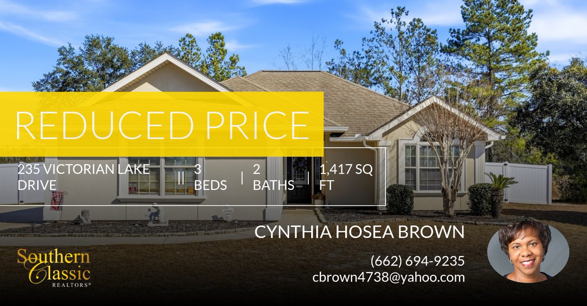 cbrown4738's tweet photo. 📍 Reduced Price 📍 This recently reduced home at 235 Victorian Lake Drive in Brunswick won't last long, so, don't wait to set up a showing! Reach out here or at (662) 694-9235 for more information! https://t.co/QrTb25J7Pw https://t.co/xxZEjWYe28