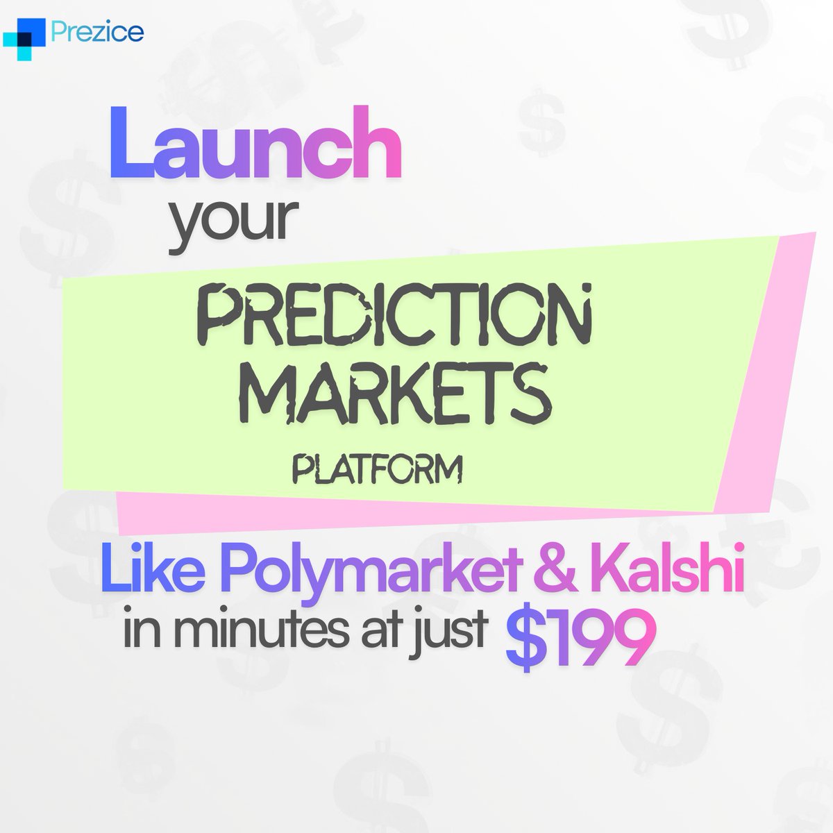 PreziceSolution's tweet photo. Launch your Prediction Markets Platform in Minutes
