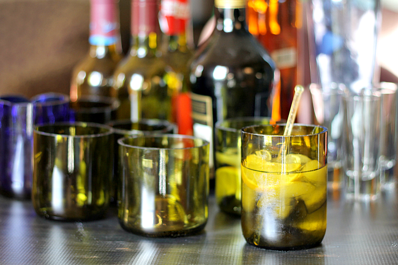 DIY Wine Bottle Glasses - A Great Way to Reuse and Recycle hearthandvine.com/make-drinking-…