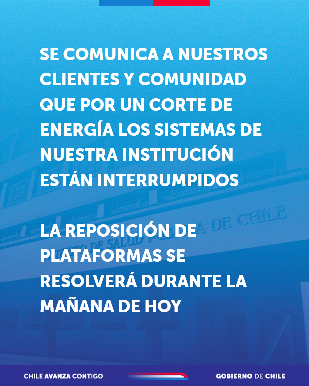 Instituto de Salud Pública de Chile tweet media