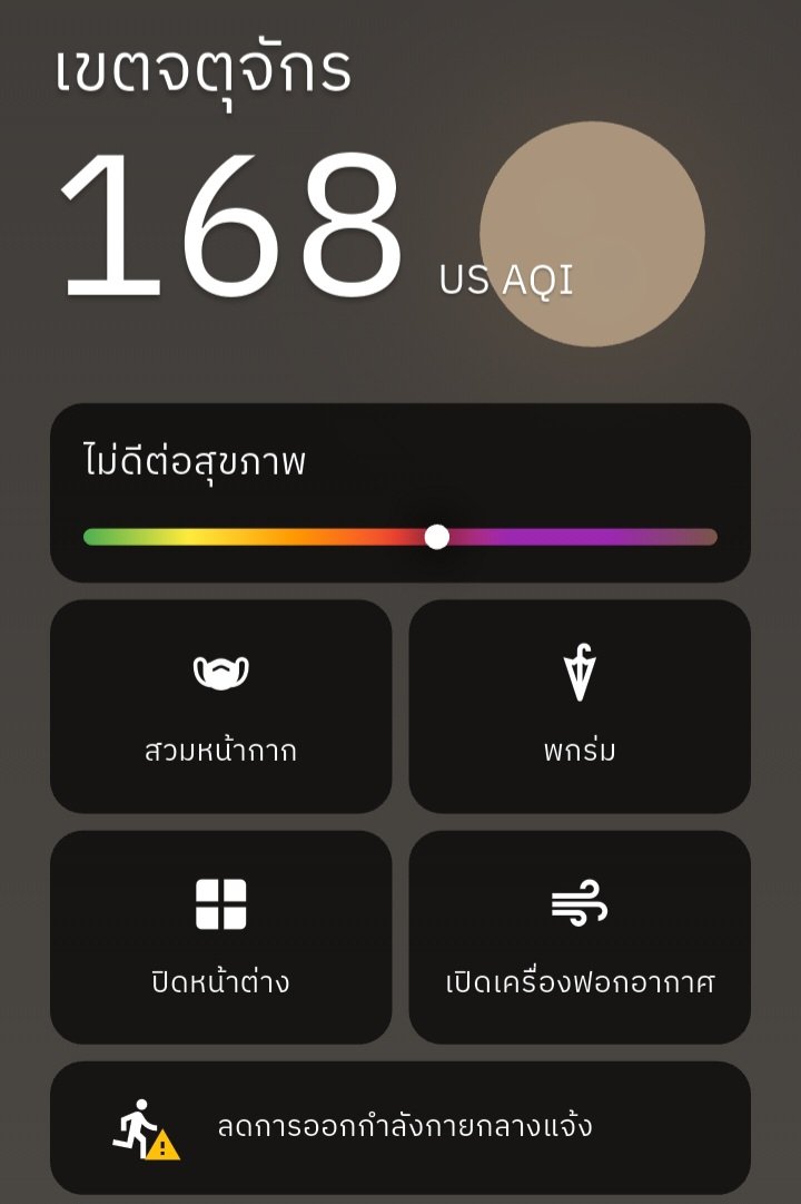 Airwareness คุณภาพอากาศ tweet media