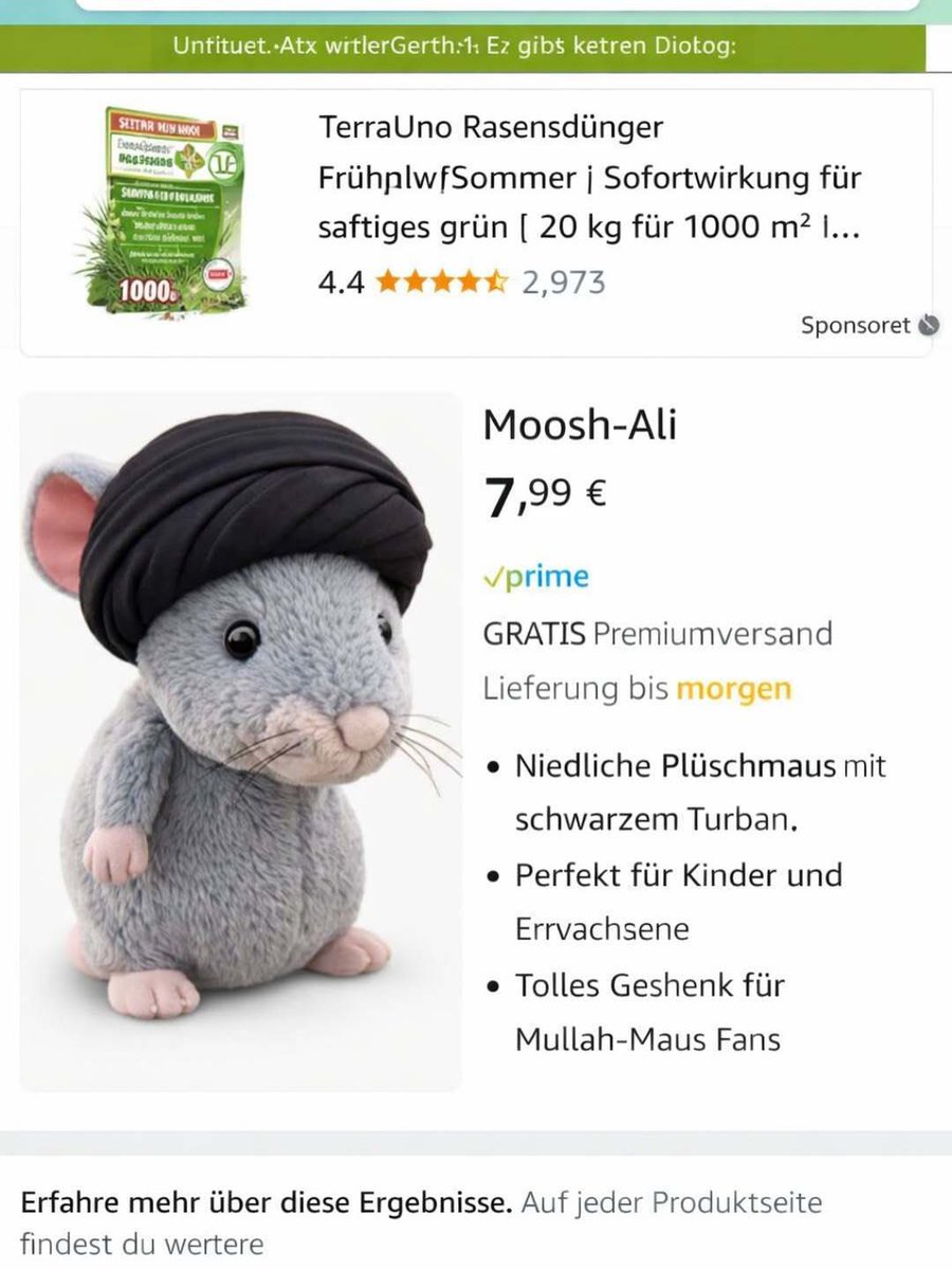 عروسک موشعلی در آمازون