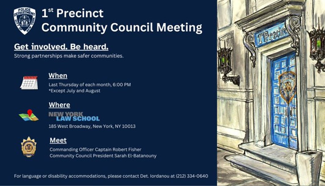 NYPD 1st Precinct tweet media