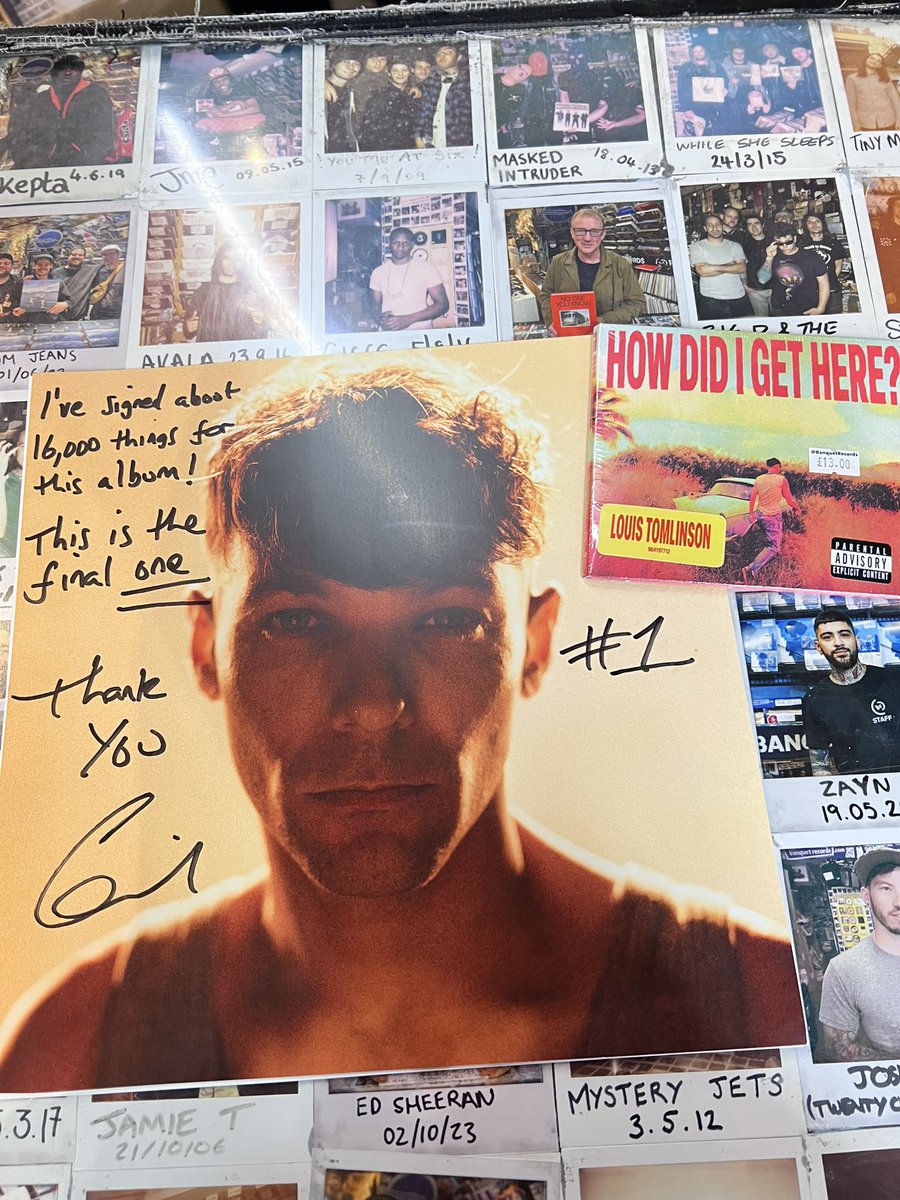 ✍️ LOUIS TOMLINSON ✍️ having caught up with the backlog, a