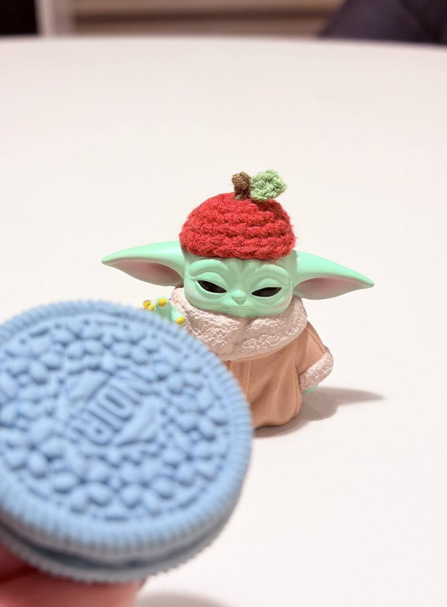 噂のビスケットをグーちゃんにあげる
#Grogu