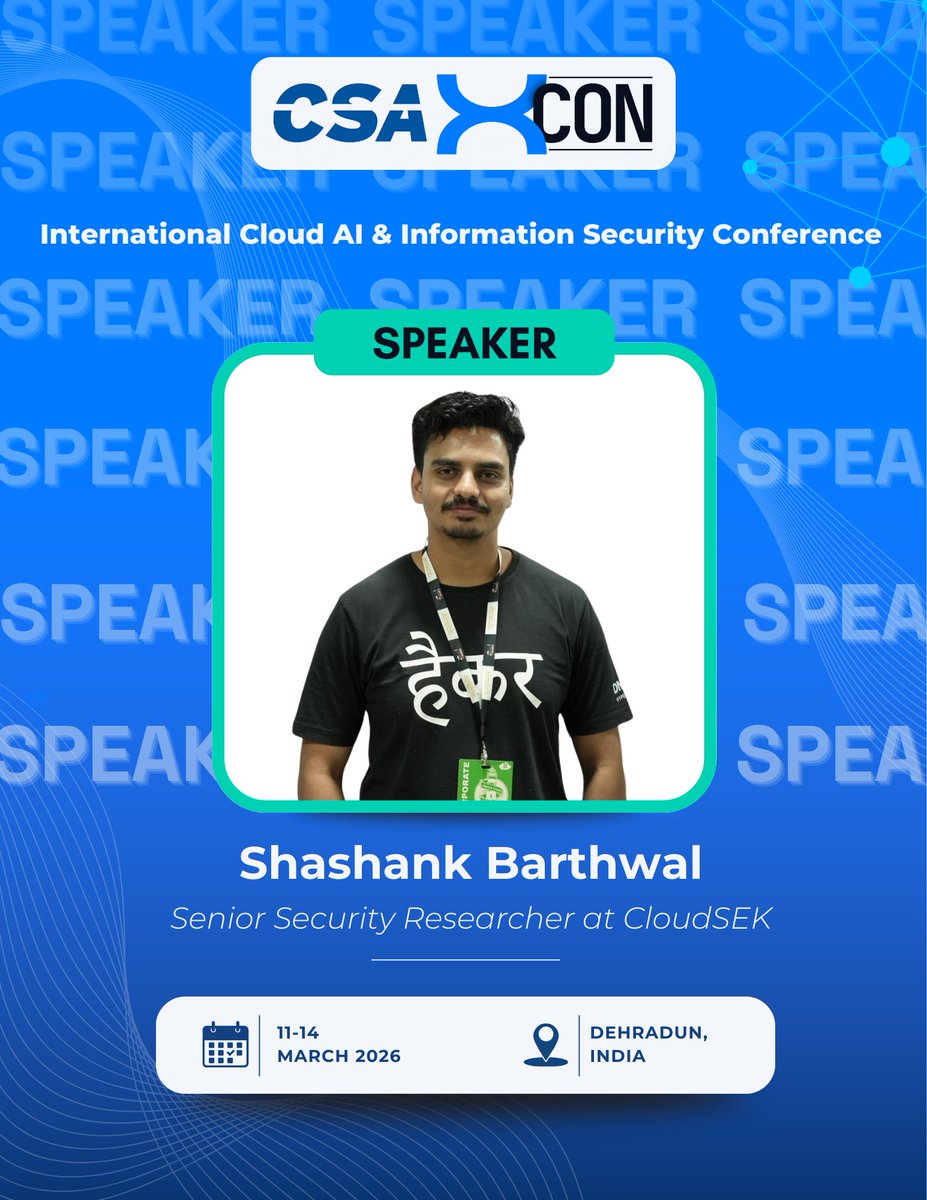 CSA XCON tweet media