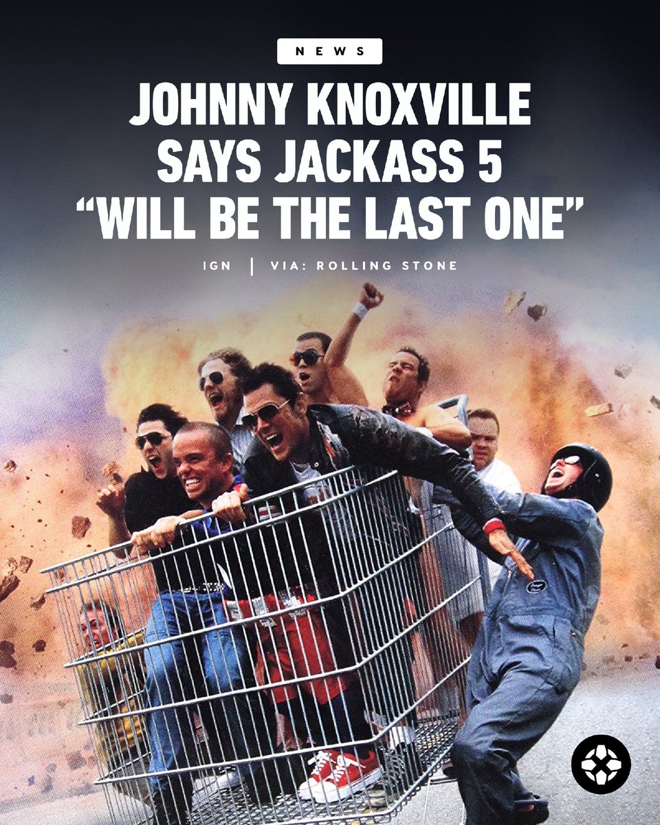IGN's tweet photo. Jackass star Johnny Knoxville has said that the franchise's upcoming fifth film will be its final installment — and this time, it sounds like he really means it. https://t.co/74mivkT18t https://t.co/q8Rl1BSazZ