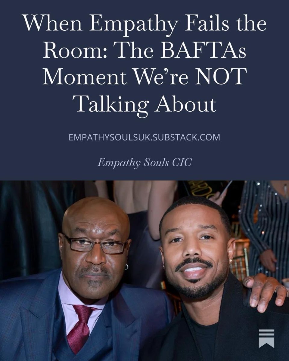 A disabled filmmaker. A racial slur. A historic night.

This isn’t disability vs race. It’s a test of whether we can hold empathy for more than one truth at once.

Read the full article via link in bio

#BAFTAs2026