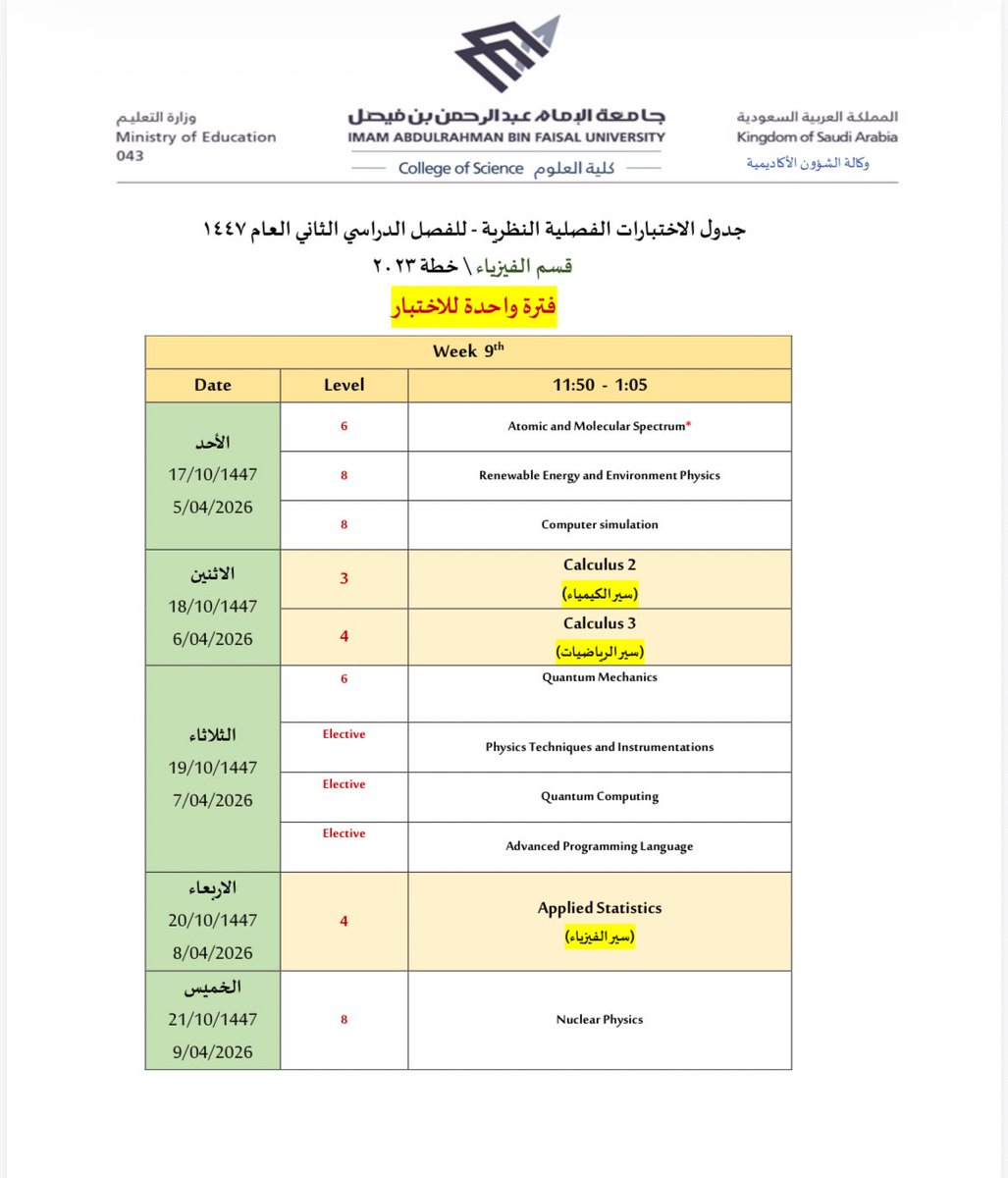 وكالة الشؤون الأكاديمية بكلية العلوم tweet media