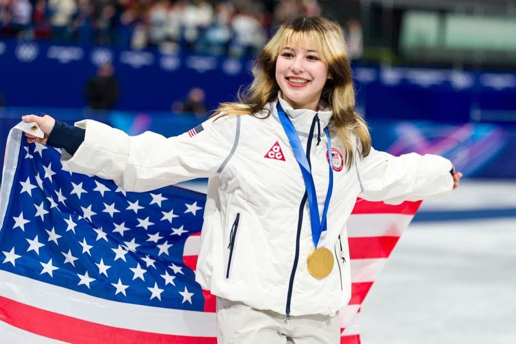 RichardDLewisLA's tweet photo. 🏅SOLID GOLD🏅— Big Congrats to Alysa Liu! 💐🏆💐
Congratulations to our UCLA homegirl Alysa Liu. She performed her Gold Medal short program with flawless ease and perfection - it was joyous and carefree - an inspiration to all! #OlympicGold #AlysaLiu https://t.co/fEnOUtG2xG