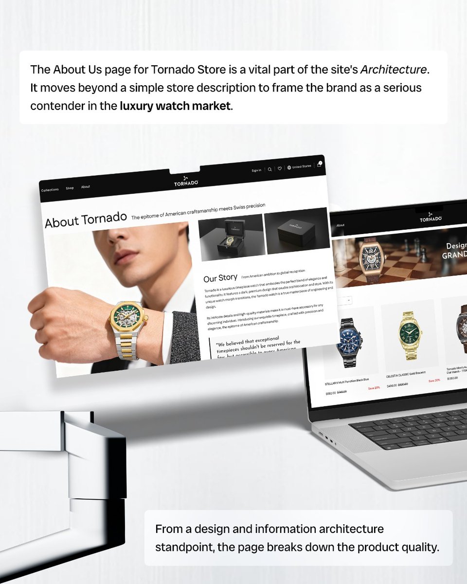 Codenex_'s tweet photo. Proud to deliver a refined e-commerce experience for Tornado, a premium online watch retailer.
Designed to showcase craftsmanship, elegance, and performance, built for seamless browsing and confident shopping.

#PortfolioShowcase #EcommerceDevelopment #LuxuryRetail #WatchBrand https://t.co/LOL5J7fVHf