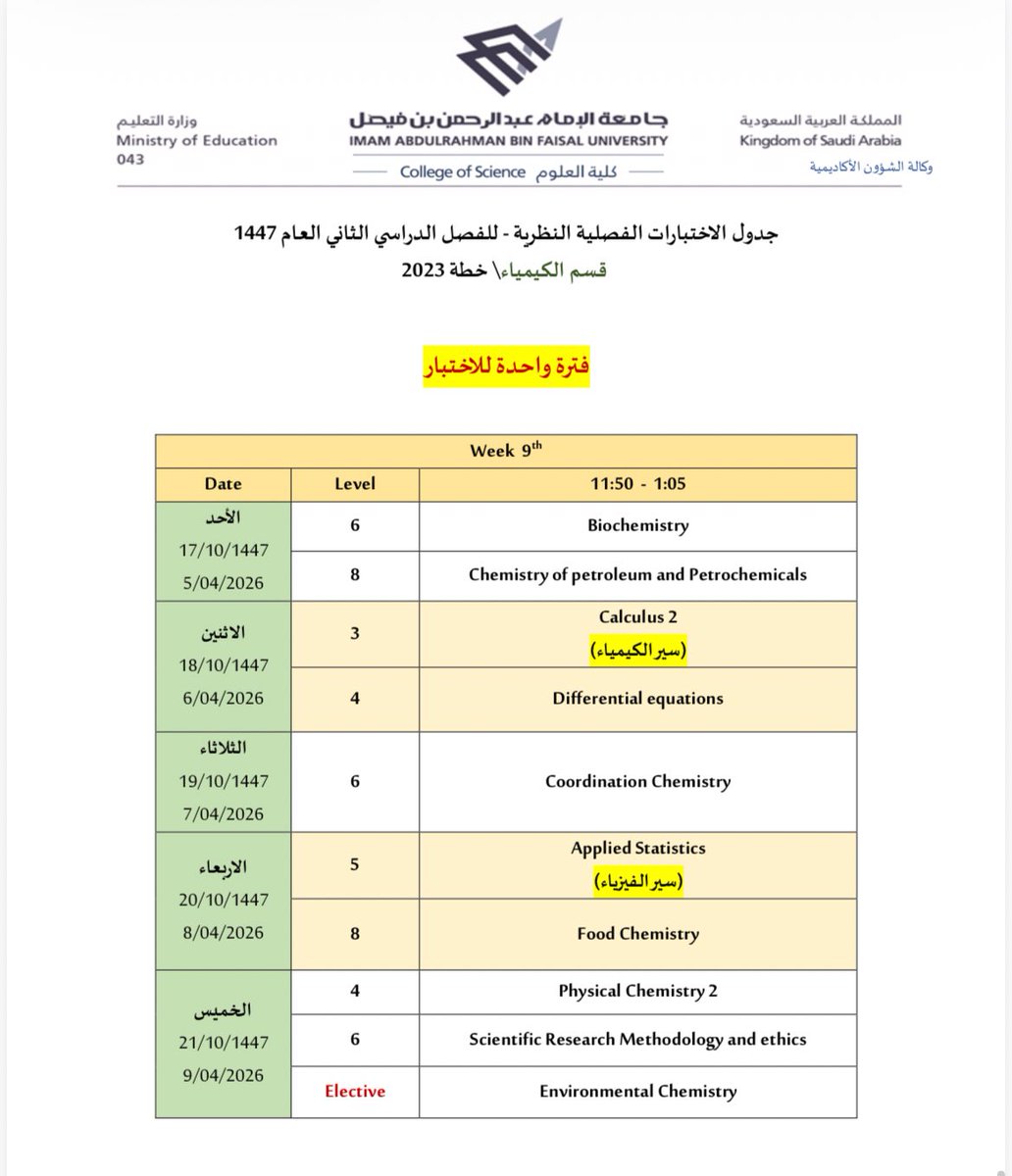وكالة الشؤون الأكاديمية بكلية العلوم tweet media