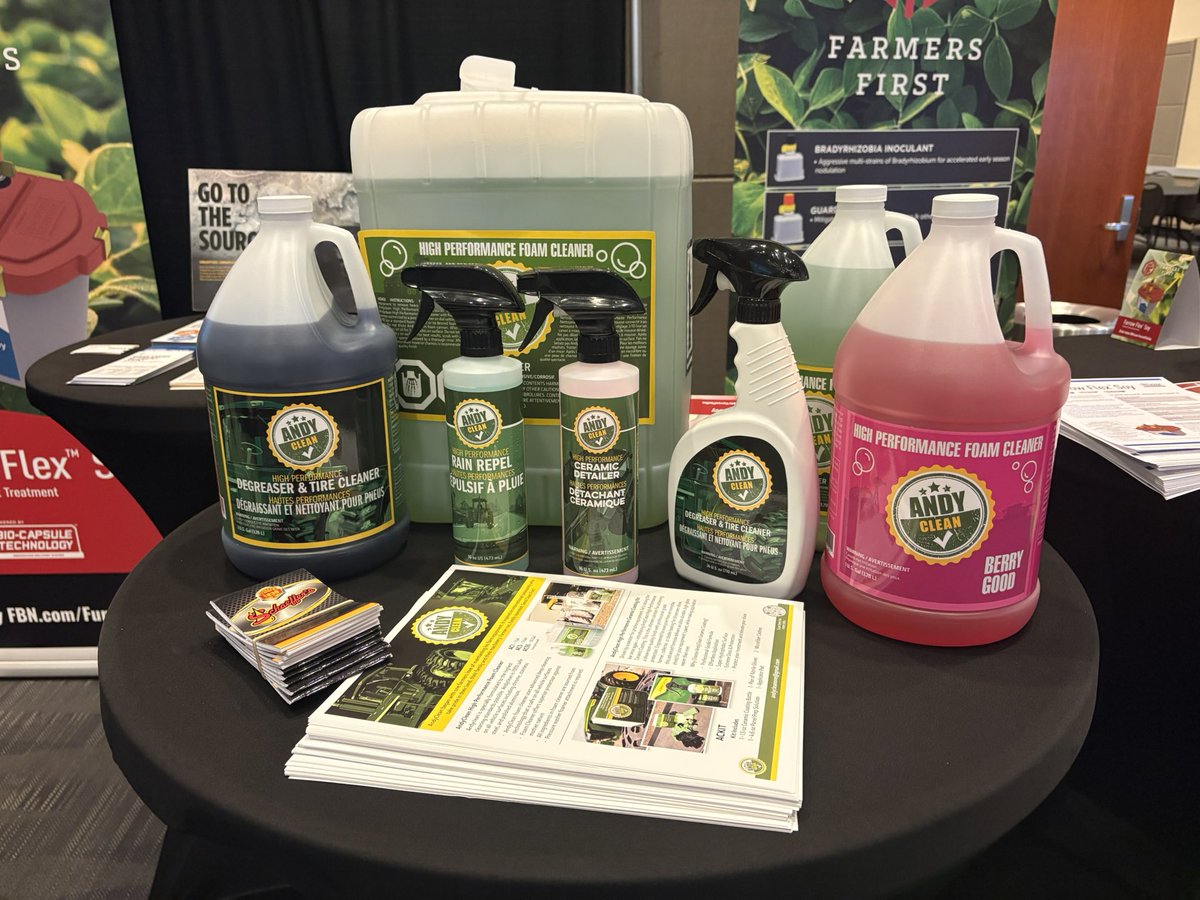 apasztor82's tweet photo. We’ve have a really exciting announcement!!!! Along with @JohnDeere you can now find #Andyclean products available thru @FBNFarmers !!!!! Super excited to work with @charlesbaron and the great folks here at FBN, can’t say enough good things about the awesome folks on his team!! I also really wanna thank everyone out there who helped build our Brand to where it is today, none of this would have been possible without your support, on behalf of everyone at Andyclean, THANK YOU!!! 💚💛👍✅ PS we also have some new products coming that I’m really proud of!!!