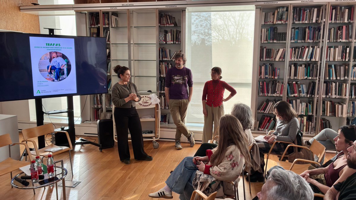 IAPHpatrimonio's tweet photo. Galería de imágenes del encuentro #TRAMAS: entre el #patrimonioandaluz y el #diseñocontemporáneo” celebrado en la tarde de ayer en el @IAPHpatrimonio @CulturaAND con motivo del #DíadeAndalucía https://t.co/D1Eu872Dah