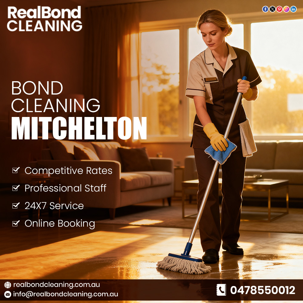 RealBondCleani1's tweet photo. Moving out? Don’t stress over cleaning! Real Bond Cleaning Mitchelton is here to make your bond return guaranteed. From deep kitchen scrubs to spotless bathrooms and sparkling windows, the expert team ensures your property is inspection-ready.
#MitcheltonCleaners #BondCleaning https://t.co/0eeDlvhcpB