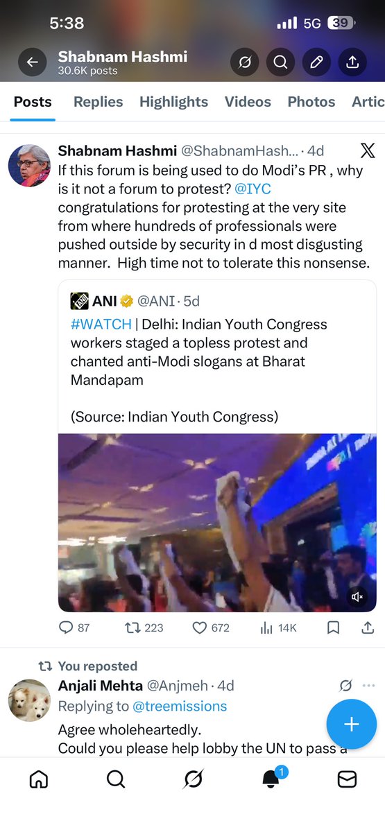 Shabnam Hashmi tweet media