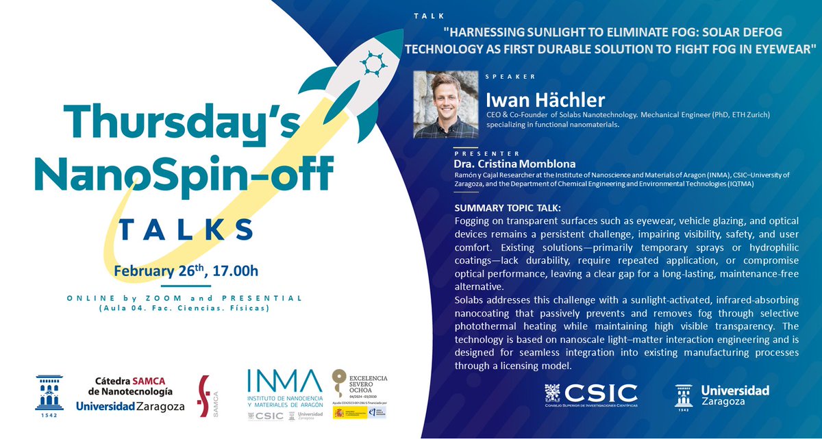 Cátedra SAMCA Nanotecnología tweet media