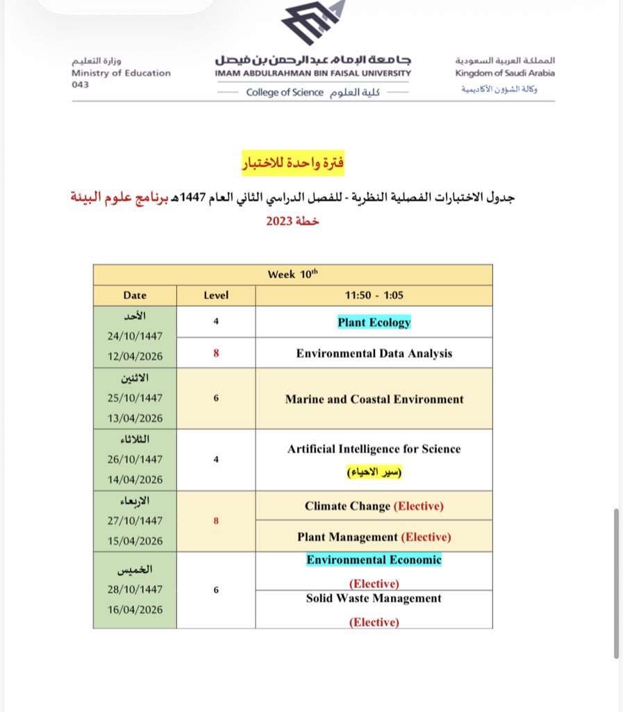 وكالة الشؤون الأكاديمية بكلية العلوم tweet media