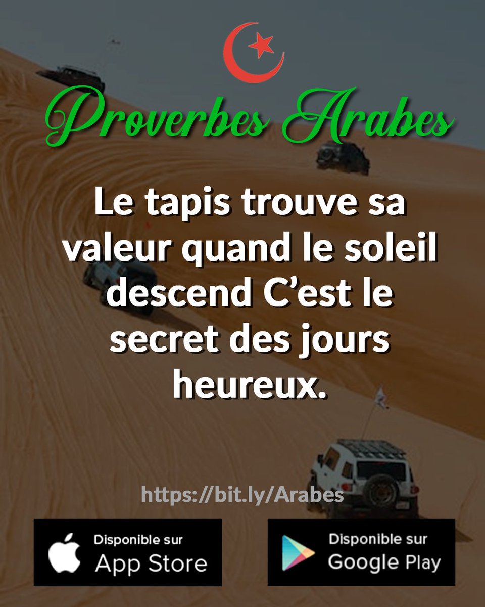 ProverbesArabes's tweet photo. Plongeons dans la sagesse des proverbes arabes, sources intarissables d'inspiration et de réflexion 🌟 Ils guident notre chemin vers la réalisation personnelle et la paix intérieure 🌺 #SagesseAfricaine #Proverbes #DéveloppementPersonnel #Inspiration https://t.co/OqASPfHqcI
