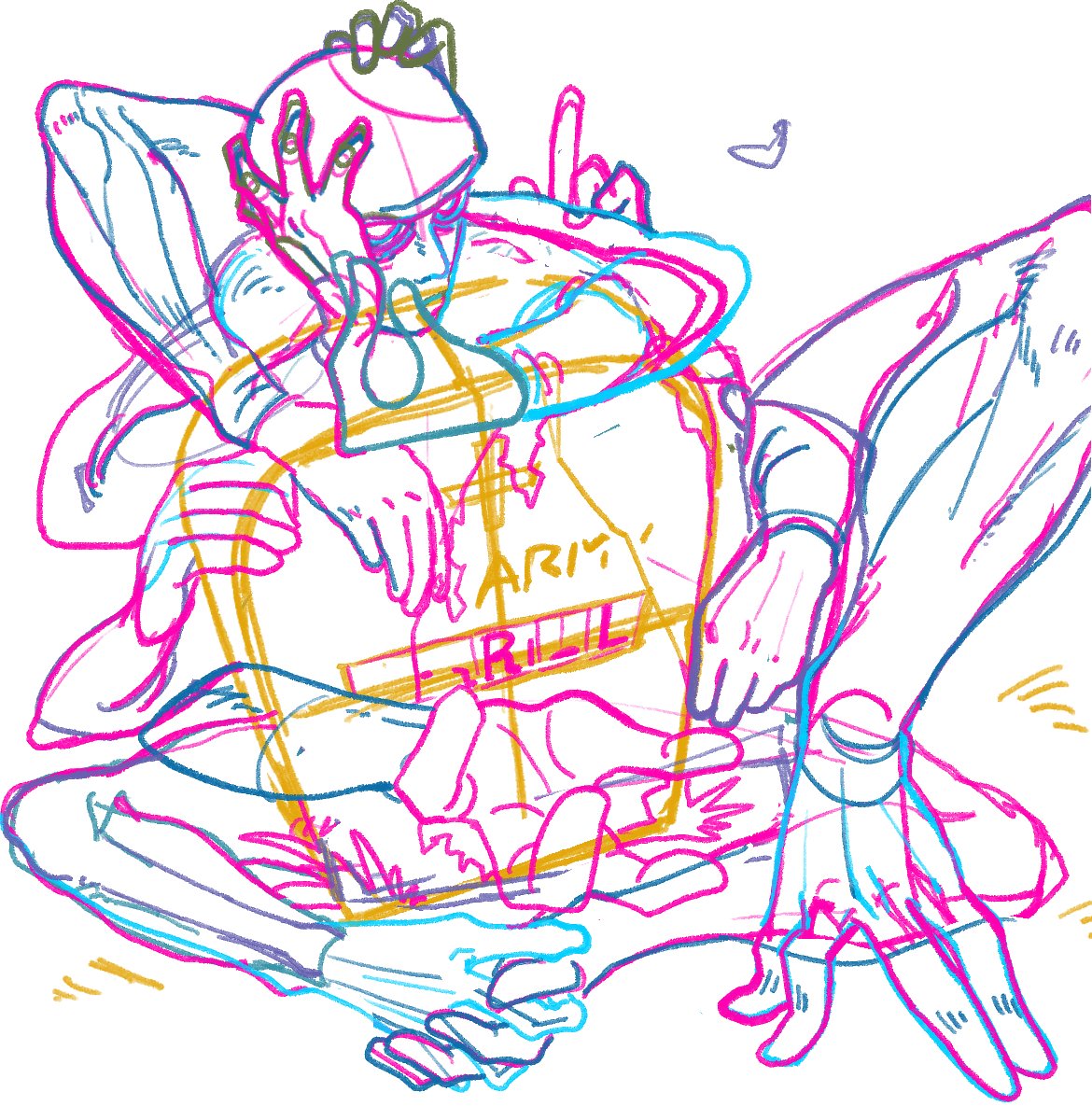 K_mayoi's tweet photo. ラフ https://t.co/uuPqA9xUah