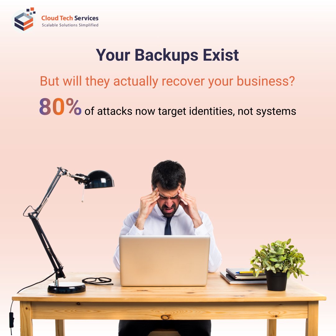 CTS_Cloud's tweet photo. Contact us today for a FREE Recovery Readiness Assessment and strengthen your recovery posture before the next disruption.
https://t.co/sgEXhFQDlV
Backups are not the same as recovery.

#CyberRecovery #EnterpriseResilience #DataProtection https://t.co/22K9m72su9
