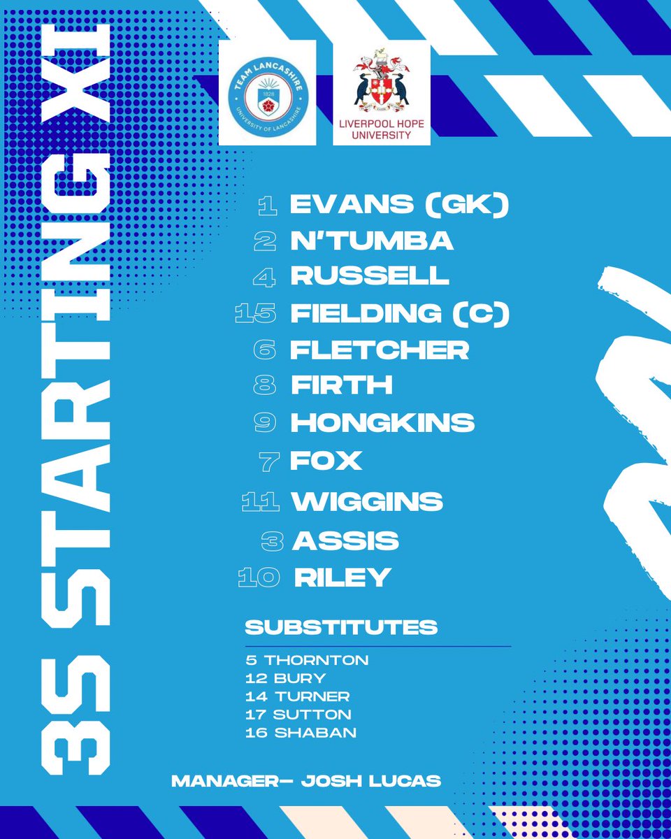 UCLANMens_FC's tweet photo. Get down and support the 3s🔵

🆚 Liverpool Hope 2s
📍UCLan Sports Arena 
⏰ 2pm

Follow here for live updates!
#unioflancashire #uclanfc @BUCSsport https://t.co/bWwiQ7Qlqr
