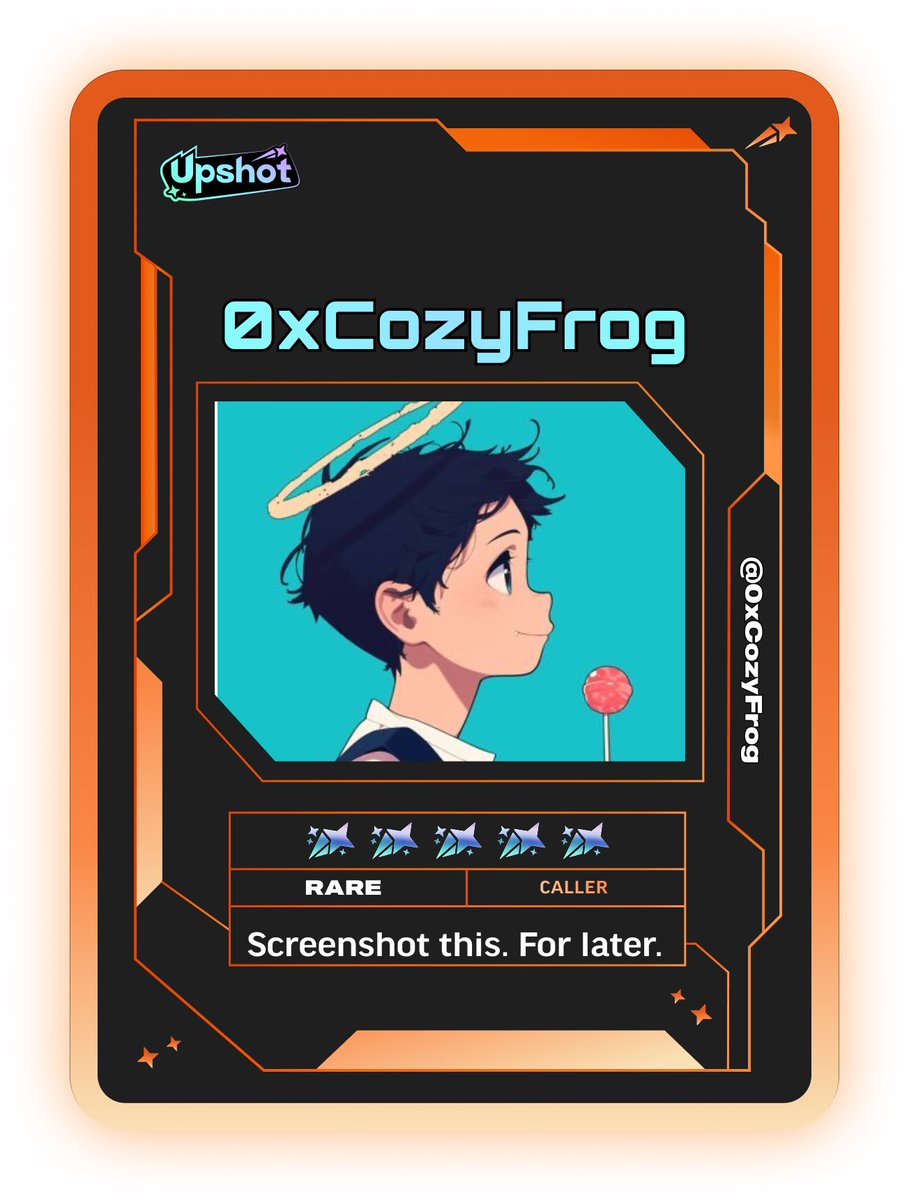 Ripped my Predictor Card and life is good 🐸✨

Beta mainnet is just now launching on <a href="/upshot_cards/">Upshot</a>, so still early even if you weren’t involved in the alpha phase. 

beta.upshot.cards/?code=1354f8df