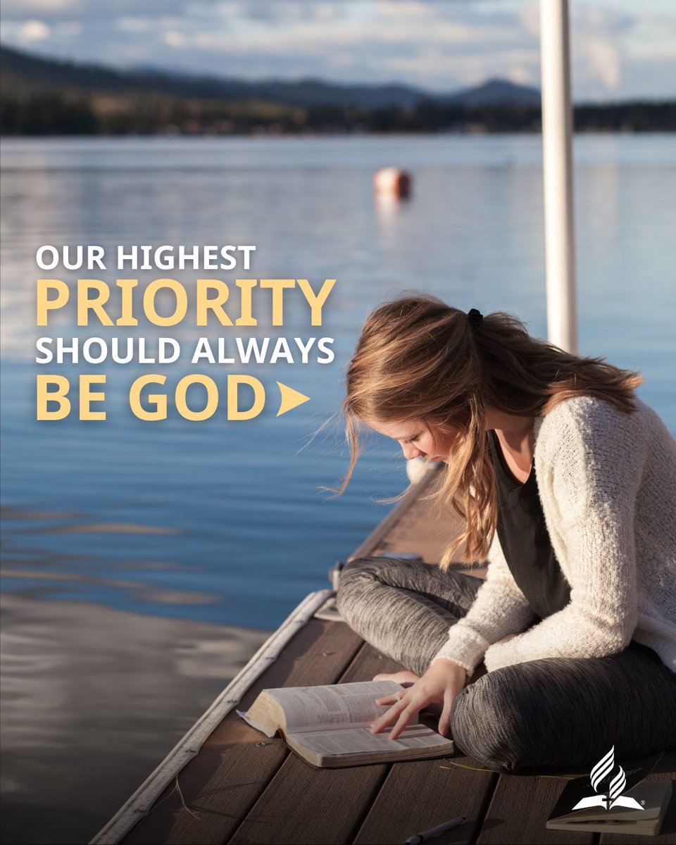 NADadventist's tweet image. Our highest priority: "But seek first his kingdom and his righteousness, and all these things will be given to you as well" (Matt. 6:33, NIV). #priorities #prayer #seekyefirst #HolySpiritPower #blessed #Motivation #NADadventist