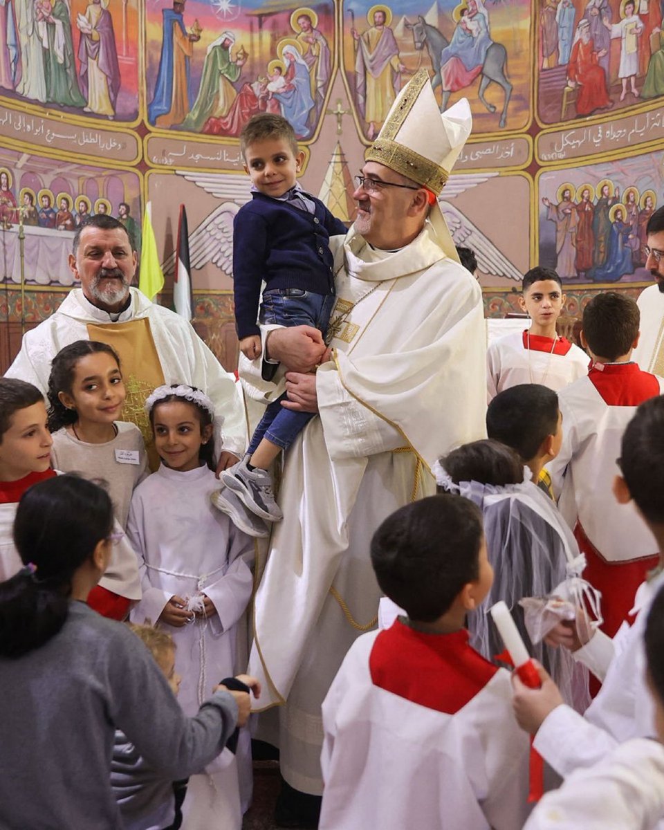 Cardinal Pizzaballa at Gaza’s Catholic Church