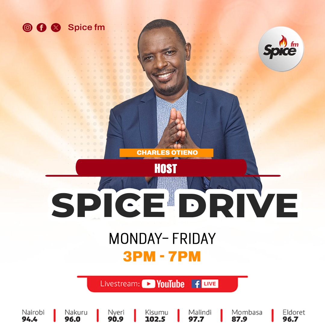 SpiceFMKE's tweet photo. Your Wednesday just found its rhythm! #Wednesdayedition is live with #CEOCharles, #TheRealSolo, and #DjCharm turning up the heat on the decks. Expect non-stop hits, real talk, and all the energy you need to power through the week. https://t.co/lv2ogfPcky