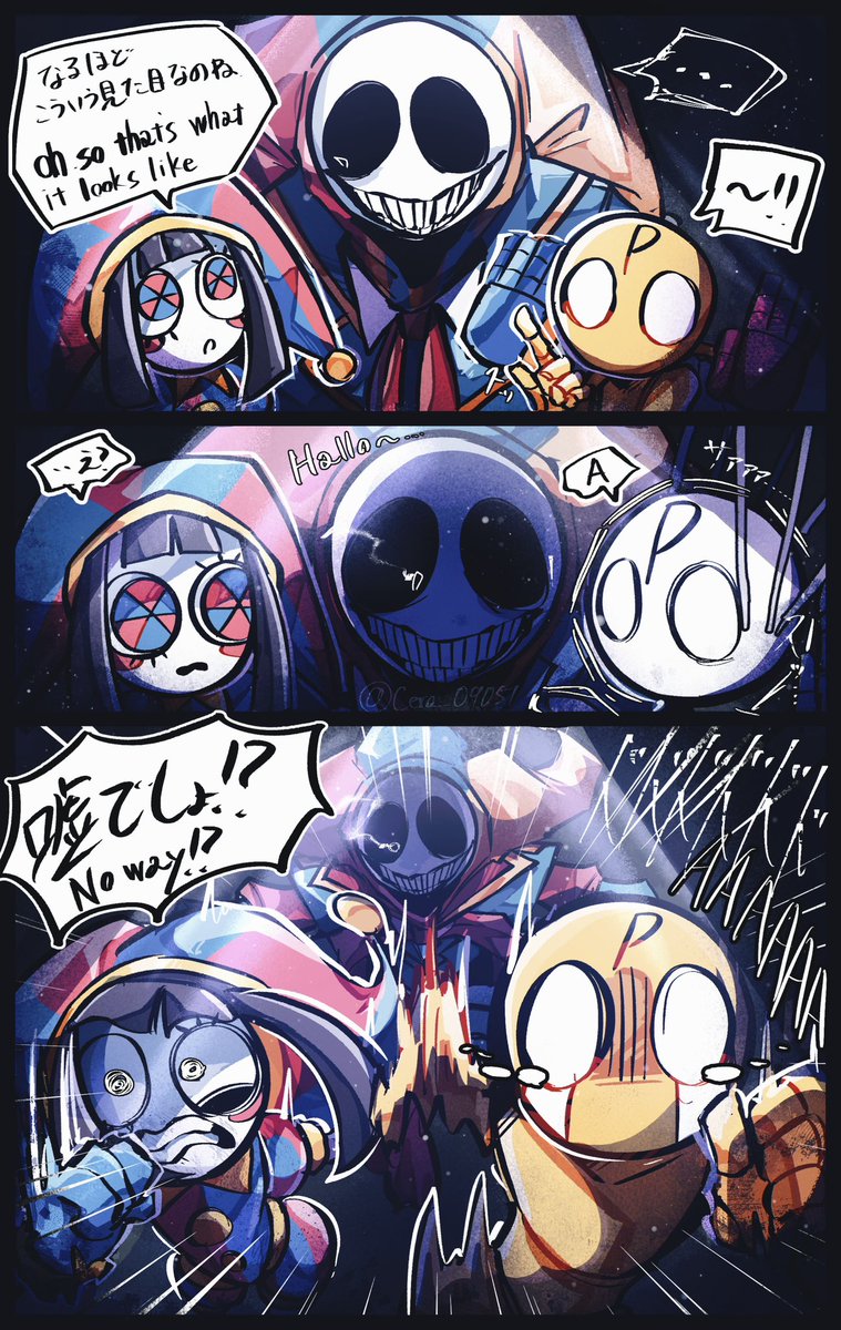 cero_09051's tweet photo. #PoppyPlaytimeChapter5 
#ThaAmazingDigitalCircus
 
⚠︎ CrossOver geme spoilers

プレイタイム社に迷い込んだポムニちゃん

結局不憫な目にあうポムニちゃん https://t.co/BS5UoeYLD5