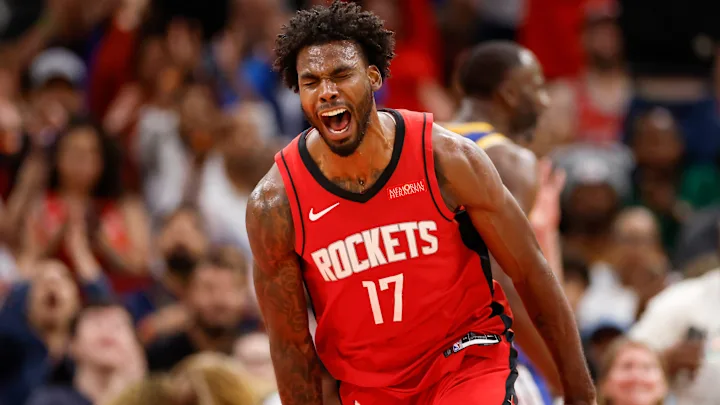 FireDFS1's tweet photo. 🏀 February 25th NBA Play #1 🏀

No doubt about this play.

Tari Eason 15.5 Points OVER vs Kings

50 likes to unlock next play 🔐

Sacramento’s defensive structure struggles to contain physical forwards attacking downhill, which directly fits Eason’s scoring profile as a slasher and transition scorer

He generates a large portion of his points through second chance opportunities and cuts, and the Kings’ interior rotations often leave weak side space open for easy finishes

Houston’s offense creates scoring chances for energy wings through drive pressure and kick out sequences, keeping him involved without needing isolation usage

The Kings prioritize stopping primary guards at the point of attack, which shifts defensive attention away from secondary scorers operating along the baseline and wings

His role in transition is a major scoring pathway, especially against a Kings team that plays at a faster pace and allows early offense opportunities

Offensive rebound positioning gives him additional scoring chances through putbacks and quick interior touches near the rim

Sacramento’s help defense frequently collapses into the paint, opening lanes for cuts and dump off finishes that align perfectly with his off ball movement

Multiple natural scoring paths exist in this matchup through cuts, transition runs, putbacks, and drive and kick flow, giving him a stable route to clear this number