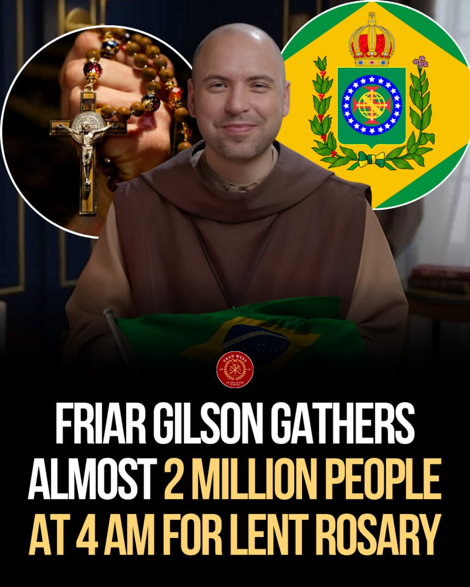 Nearly 2 million faithful simultaneously followed the live Rosary broadcast led by Friar Gilson during the early hours of last Friday (21st), during Lent.

The traditional Holy Rosary begins at 4.00 AM and continues until around 6.10 AM, gathering participants from various