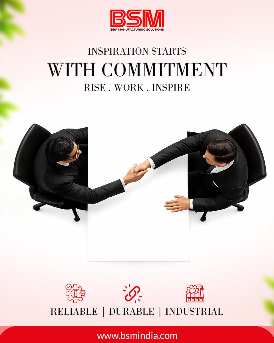 bsmmachinery's tweet photo. Inspiration starts with commitment 🤝
At BSM India, we turn strong partnerships into powerful performance.
Reliable. Durable. Industrial.

#Commitment #IndustrialExcellence #ReliablePerformance #DurableBuild #BSMIndia https://t.co/sr34ZvmGHR