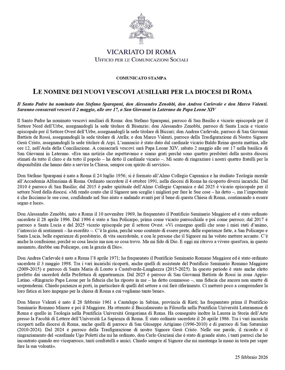 Diocesi di Roma tweet media