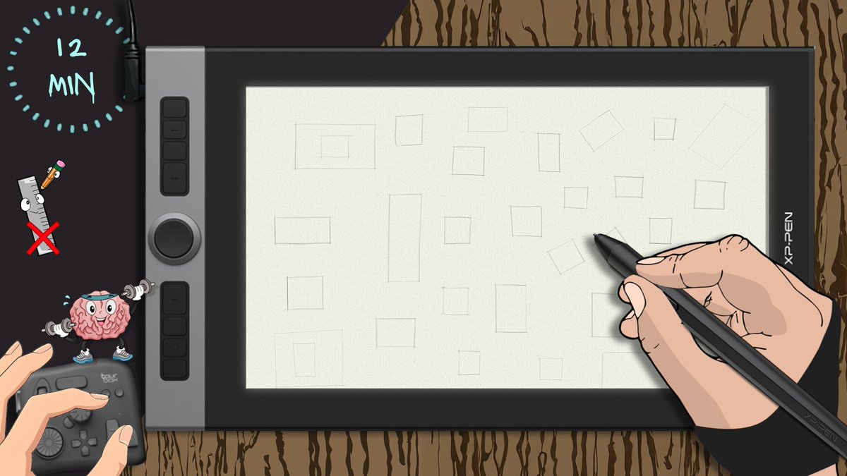Wanna learn the secret to draw confident squares ?(Without a ruler!)
👉 youtu.be/sZN2T2amWQs
#digitalpainting #tourbox #xppen #photoshop