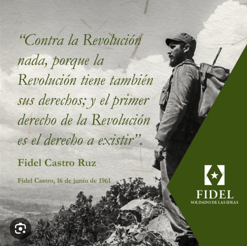 "No somos simples espectadores. Este mundo es también nuestro mundo…Solo nosotros, y solo unidos, podemos rechazar el injusto orden político y económico mundial que se pretende imponer a nuestros pueblos".
#FidelPorSiempre 
#Cuba
<a href="/TppSantiagocuba/">Tribunal Provincial Popular Santiago de Cuba</a>