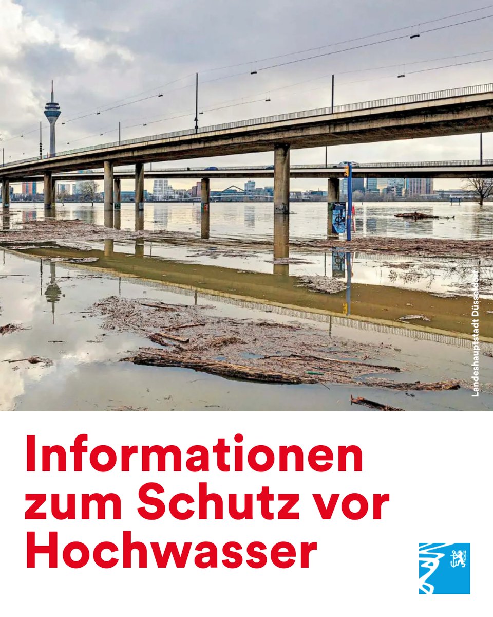 Duesseldorf's tweet image. Wir können wir uns in #Düsseldorf besser vor #Hochwasser schützen? ⚠️🌊 Dazu gibt es wertvolle Tipps und Empfehlungen in einer neuen Broschüre.

Ihr findet sie hier: ow.ly/HEhO50YlK6b