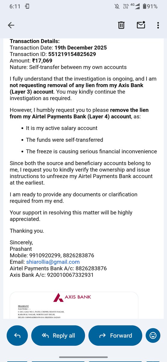 Shaant_Prince's tweet photo. I have attached all the proofs in that mail also. https://t.co/y2xtSgT97p