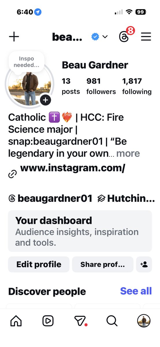 Go follow my tiktok and insta!!! No more snap… tired of trying to not hurt peoples feelings. So, imma preach what I want, when I want because I only care what our Lord sees…